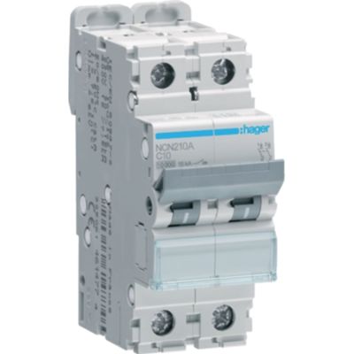 Hager NCN210A - magnetotermico 2P C10 10KA 2M