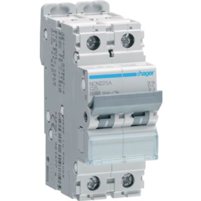 Hager NCN225A - magnetotermico 2P C25 10KA 2M
