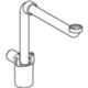 Geberit 151.117.11.1 - space-saving siphon for white washbasin