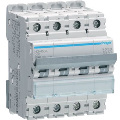 Hager NDN450A - magnetotermico 4P D50 10KA 4M