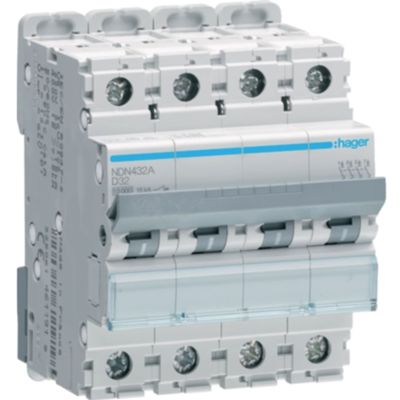 Disyuntor Hager NDN432A - 4P D32 10KA 4M