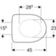 Geberit 500.337.01.1 - Asiento de inodoro suspendido compacto Selnova