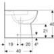 Geberit 500.482.01.7 - selnova compact floor-standing bidet