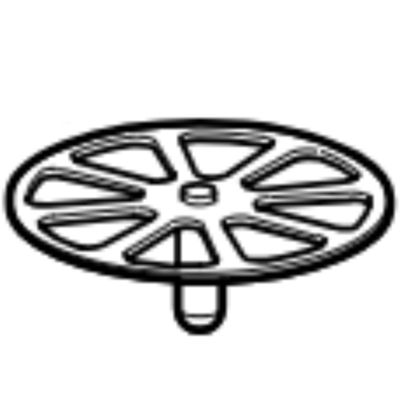 Geberit 240.556.00.1 - Grille de remplacement pour siphon de douche « S » d.62