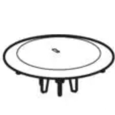 Geberit 243.775.11.1 - Tapa de repuesto en cromo pulido para sifones de 90 mm de diámetro