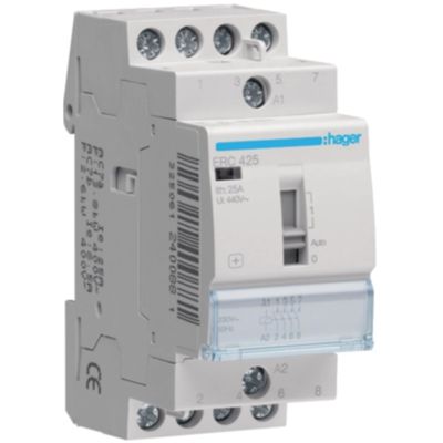 Contactor de control manual Hager ERC425 - Eco 4NA 25A 2M