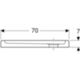 Geberit 00720200000001 - Receveur de douche carré Bastia 70x70