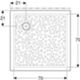 Geberit 00721200000001 - Plato de ducha cuadrado Bastia 80x80