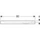 Geberit 00728200000001 - piatto doccia rettangolare bastia 100x80