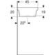 Geberit 500.899.00.1 - lavabo à canal elleboro 90x45 cm