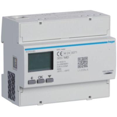 Hager ECP310D - contatore trifase 125A 6M