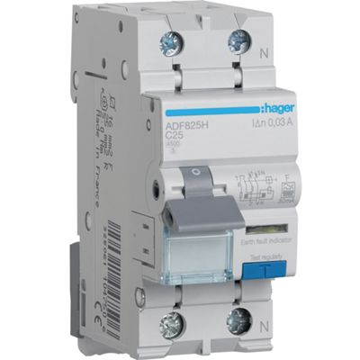 Disjoncteur Hager ADF825H - 1P+N C25 0,03AF