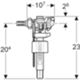 Geberit 240.783.00.5 - galleggiante 380 con codolo 