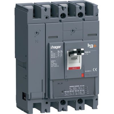 Hager HNW401JR - 4P 400A 40KA H3+ circuit breaker