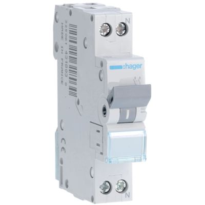 Hager MJN520A - disjoncteur 1P+N C20 4,5KA 1M