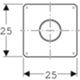 Geberit 388.123.24.1 - fixing plate with protective cover