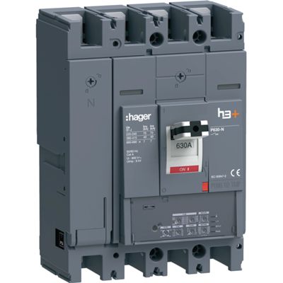 Hager HNW631JR - circuit breaker 4P 630A 40KA H3+