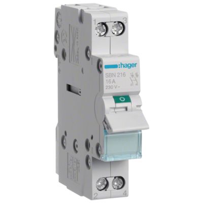 Hager SBN216 - interruttore 2P 16A AC