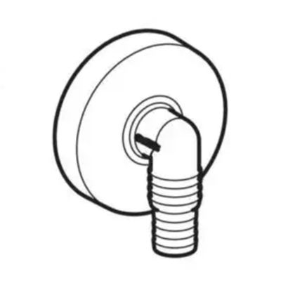 Geberit 240.020.21.1 - replacement siphon for built-in sink/dishwasher