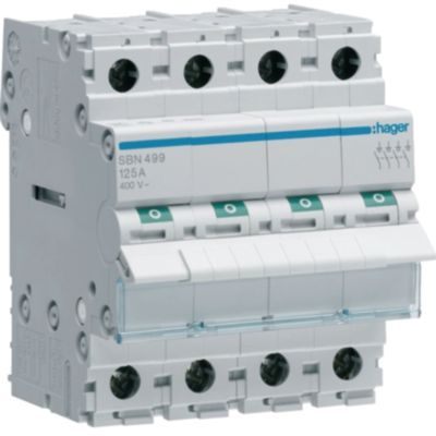Hager SBN499 - sezionatore 4P 125A