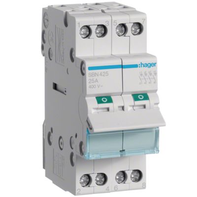 Hager SBN425 - 4P 25A 2M switch disconnector