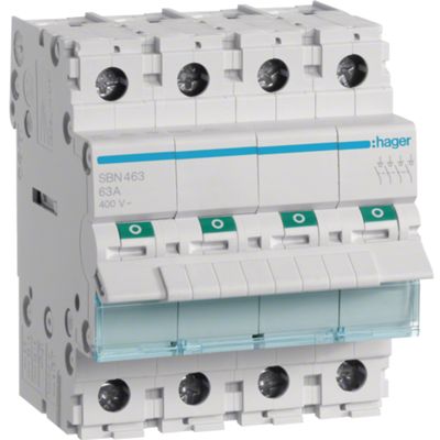 Hager SBN463 - sezionatore 4P 63A 4M AC