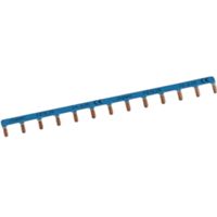 Hager KB163N - Barrette de câblage bleue 1P 13M