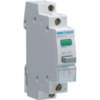 Hager SVN411 - bouton poussoir lumineux LED vert 1NO AC