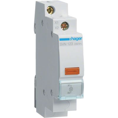 Hager SVN123 - Luz indicadora de CA LED naranja