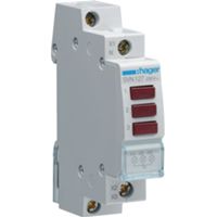 Hager SVN127 - Luz indicadora de CA con triple LED rojo