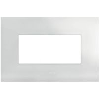 Série 44 - Assiette métallique Smart44 pour 4 personnes, blanc mat