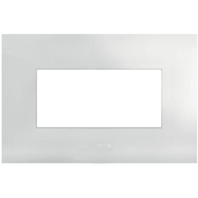Serie 44 - Placa metálica Smart44 para 4 personas, blanco mate