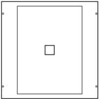 Hager UC005 - Kit de interruptores 60x60 Quadro