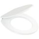 Ercos BS OPE 1 - Asiento de inodoro universal serie lacado blanco