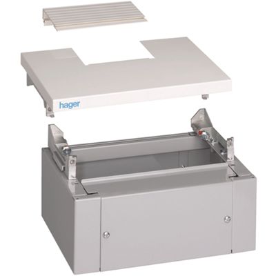 Hager FC446A - Cabezal y zócalo Quadro 4 de 405 mm