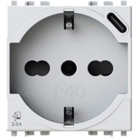 4BOX 4B.V19B.P40.USB Arke Bianco - presa P40 USB 3.0