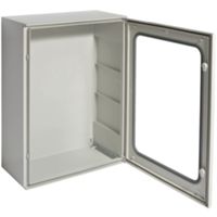 Hager FL279B - Porte transparent 80x60 Orion Plus panneau polyester
