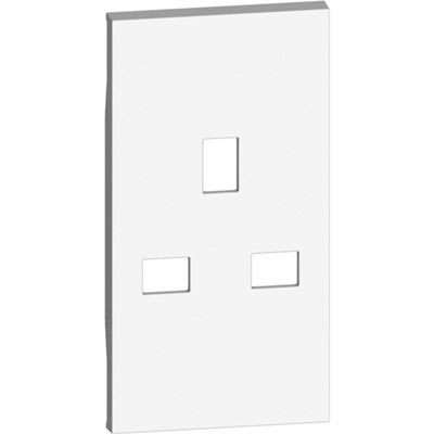 BTicino KW50 Living Now - White British Socket Cover