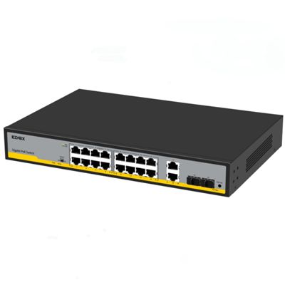 Vimar 46260.18P.03 - Conmutador de 16 puertos Gb, 2 ranuras de enlace ascendente y 2 ranuras SFP POE