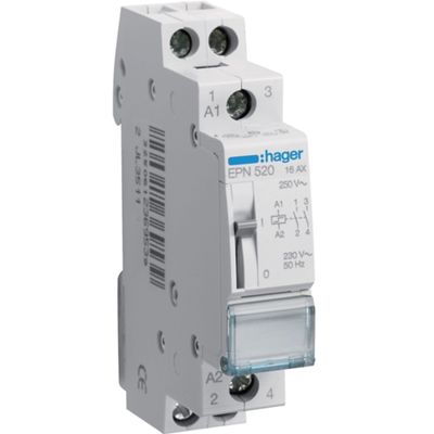 Hager EPN520 - Relé paso a paso 230 V CA 16 A 2 NO 1 M