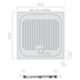 Galassia 1027 - piatto doccia 90x90 flat bianco