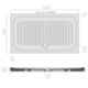 Receveur de douche plat blanc Galassia 1025 - 140x80