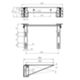 Idral 15101 - Étagère de lavabo inclinable série EASY