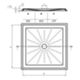 Idral 15200 - piatto doccia 80x80 filo pavimento
