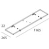 Novalux 104109.01 - kit montaggio pannelli led SCHOOL 120x30