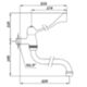 Idral 02010/DC – robinet de lavabo à levier clinique inversé