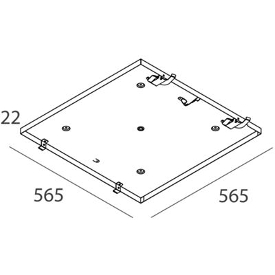 Novalux 104108.01 - Kit de montaje de panel LED ESCOLAR 60x60