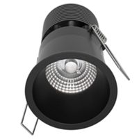 Novalux 103603.02 - 7W 3000K KONE black recessed spotlight