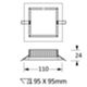 Novalux 11826.01 - Foco empotrable SLIM 9W 3000K, blanco