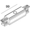 Novalux 106704.02 - giunto centrale e alimentazione ALL-TRACK nero
